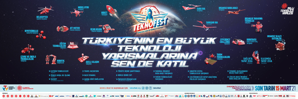 TEKNOFEST 2021 Teknoloji Yarışmaları Başvuruları Başladı!